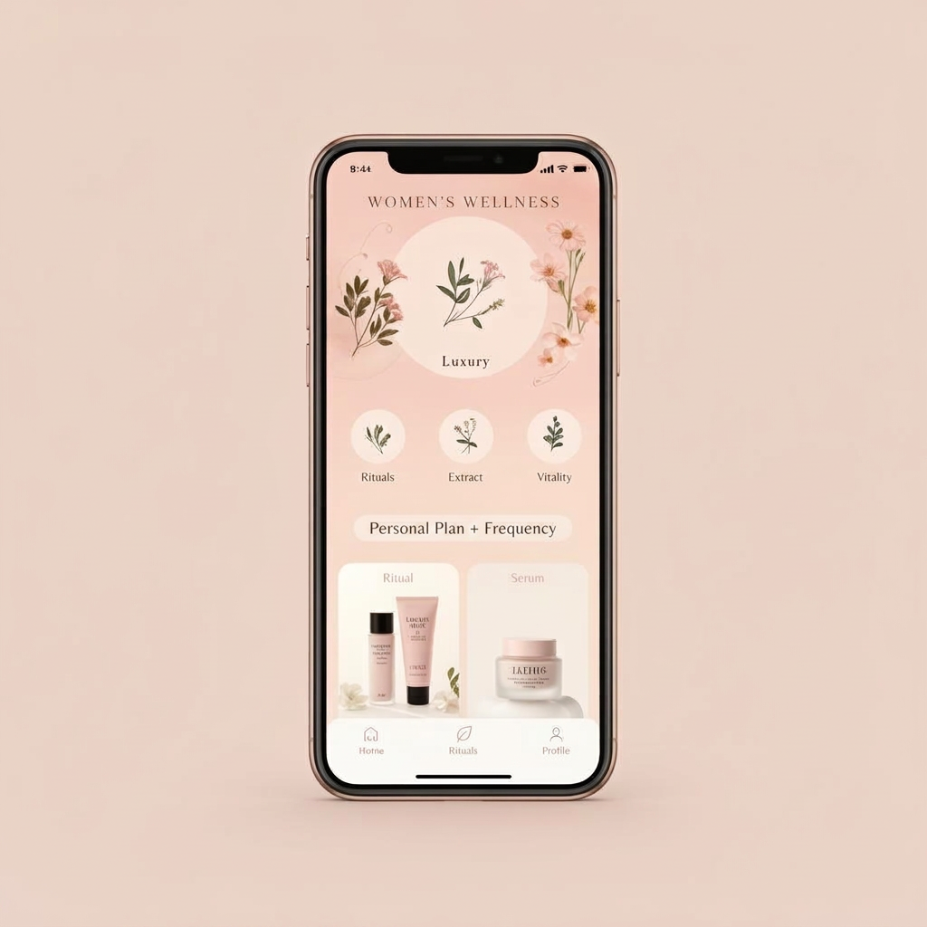 Preview of the Stylo Maison App interface on a smartphone